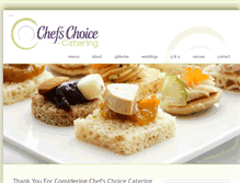Tablet Screenshot of chefschoicecatering.com